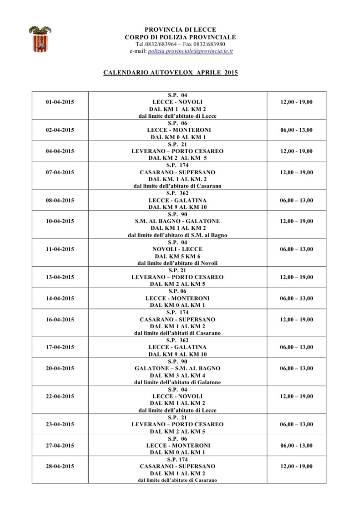 autovelox e postazioni fisse aprile 2015_page_1